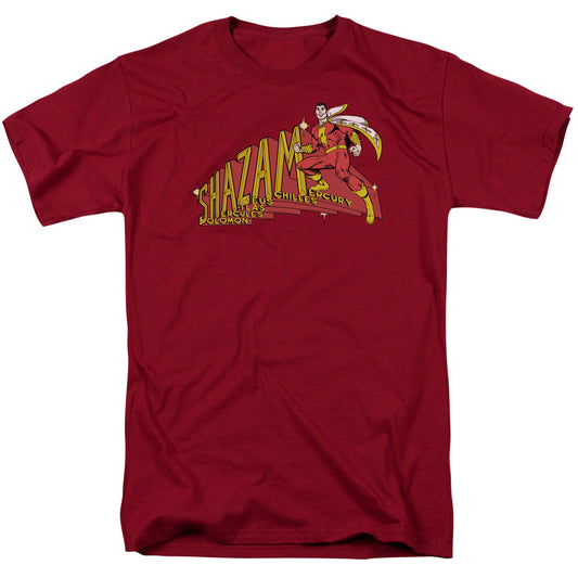 DC Comics Shazam! Mens T Shirt Cardinal