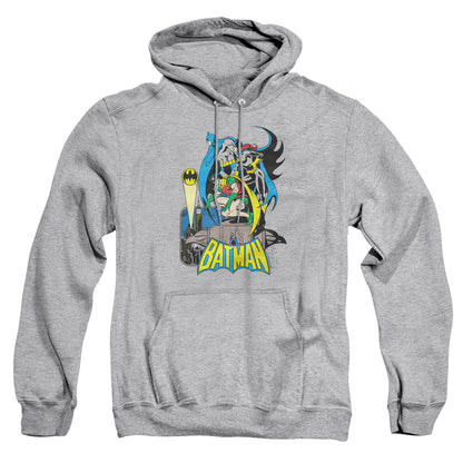 Dc Batman Heroic Trio Mens Hoodie Athletic Heather