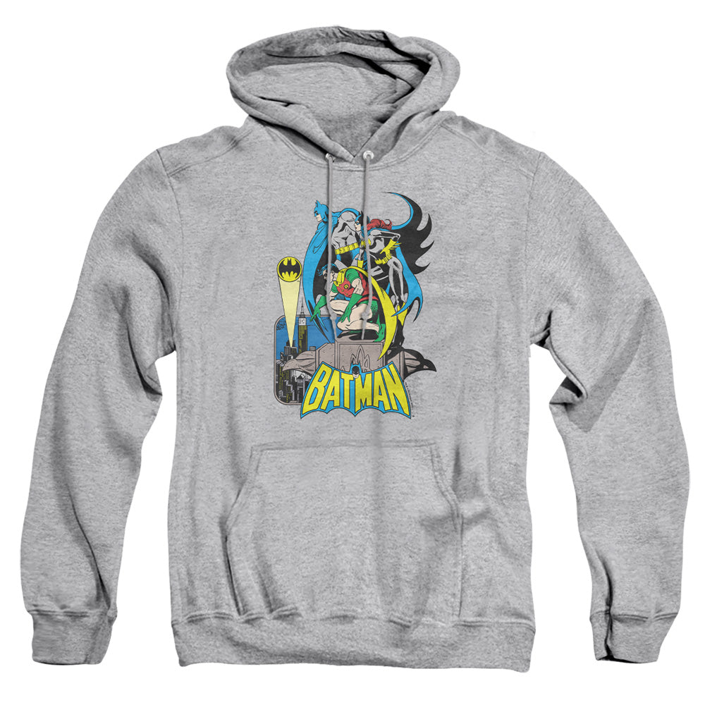 Dc Batman Heroic Trio Mens Hoodie Athletic Heather