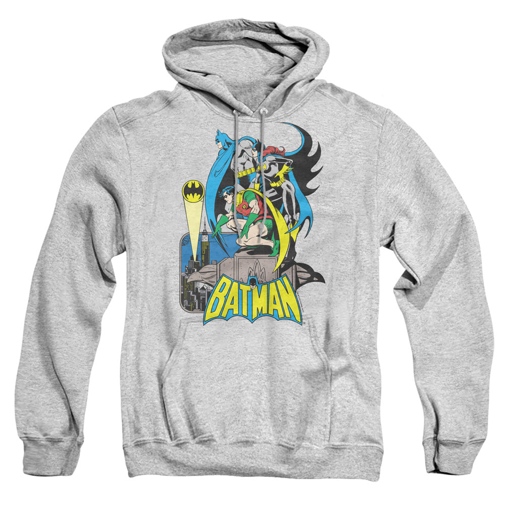 Dc Batman Heroic Trio Mens Hoodie Athletic Heather