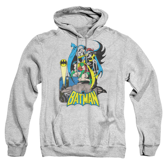 Dc Batman Heroic Trio Mens Hoodie Athletic Heather