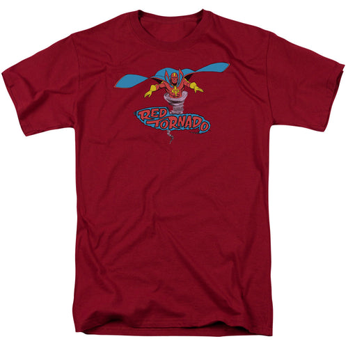 Dc Red Tornado Mens T Shirt Cardinal