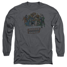 Load image into Gallery viewer, Dc Join The Justice League Mens Long Sleeve Shirt Charcoal Officially Licensed
