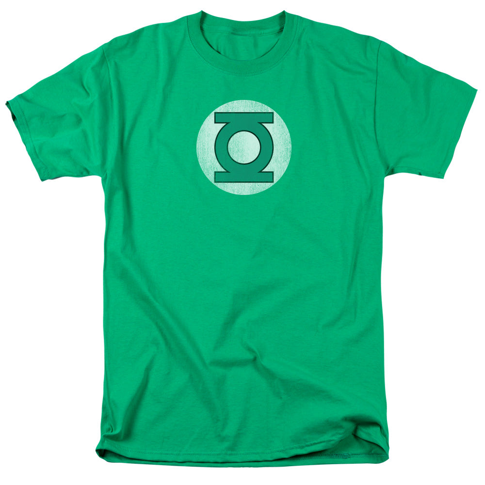 Dc Green Lantern Green Lantern Logo Distressed Mens T Shirt Kelly Green