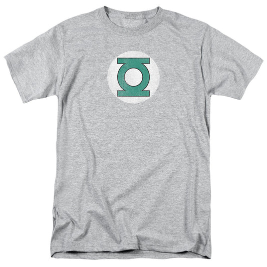 DC Comics Gl Logo Distressed Mens T Shirt Athletic Heather