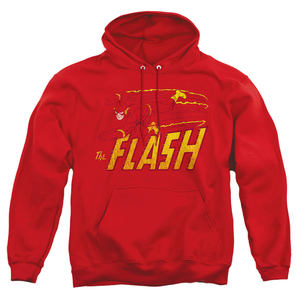 Dc Flash Flash Speed Distressed Mens Hoodie Red