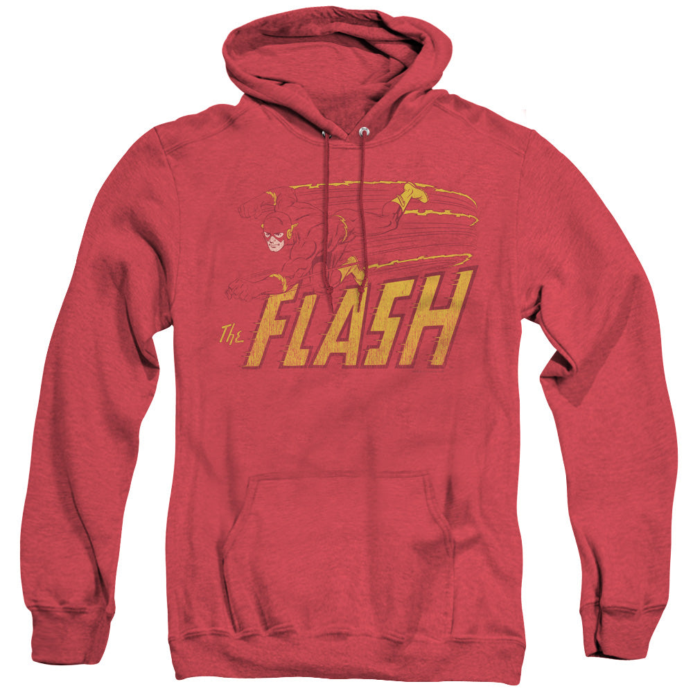 Dc Flash Flash Speed Distressed Heather Mens Hoodie Red