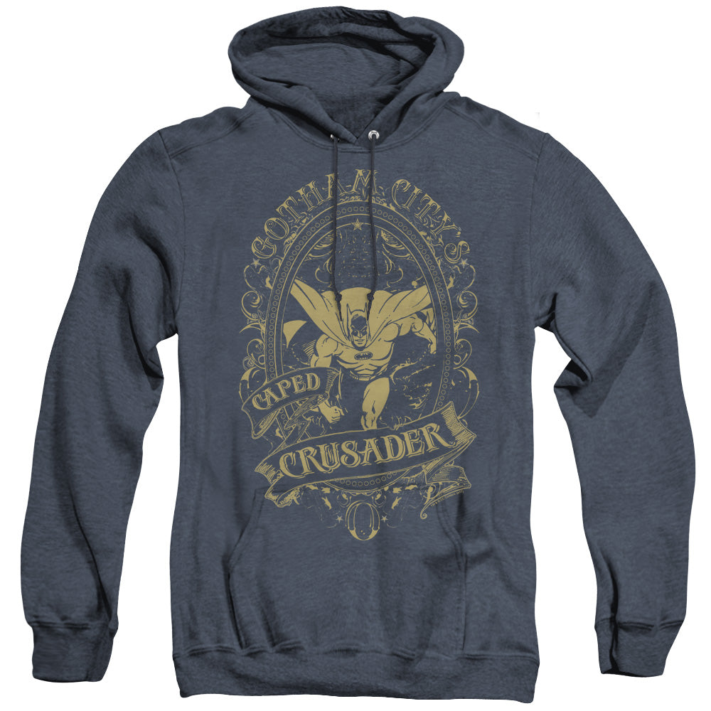 DC Comics Gotham Crusader Heather Mens Hoodie Navy Blue