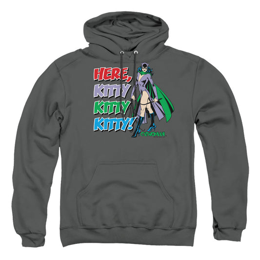 Dc Here Kitty Mens Hoodie Charcoal