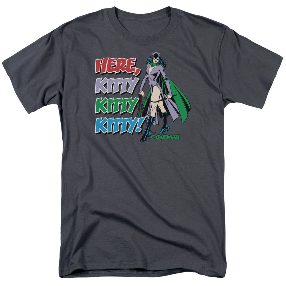 Dc Here Kitty Mens T Shirt Charcoal