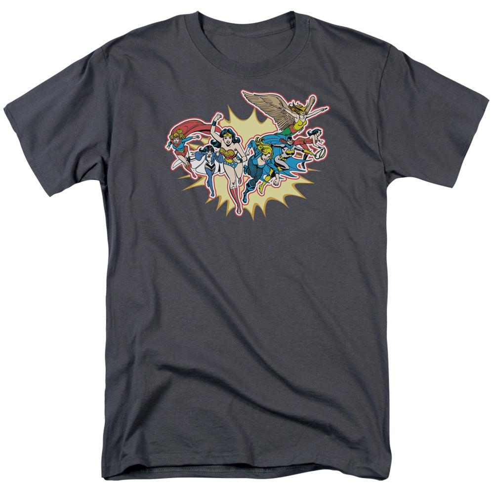 DC Comics Please Get Me Mens T Shirt Charcoal