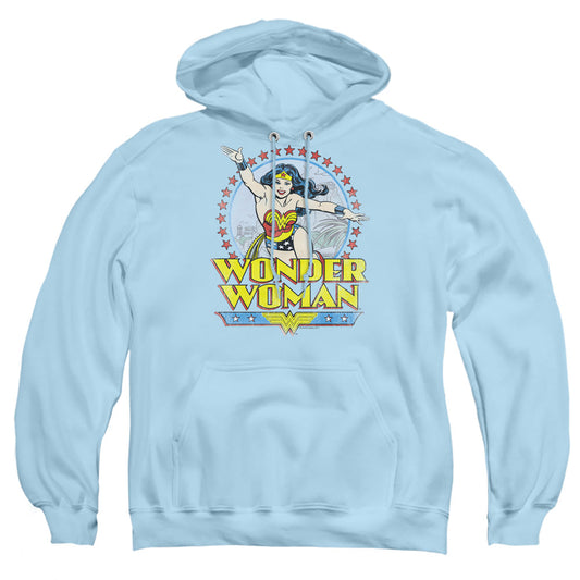 Dc Wonder Woman Star Of Paradise Island Mens Hoodie Light Blue
