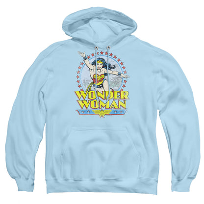 Dc Wonder Woman Star Of Paradise Island Mens Hoodie Light Blue