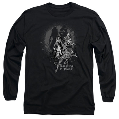 Dc Bad Girls Are Good Mens Long Sleeve Shirt Black Officially Licensed
