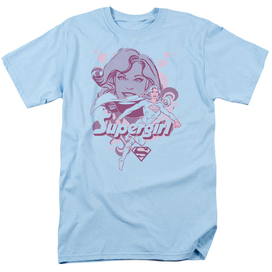DC Comics Supergirl Mens T Shirt Light Blue