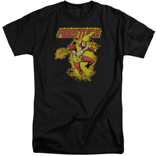 DC Comics Firestorm Mens Tall T Shirt Adult Tall Black