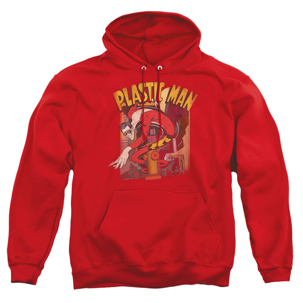 Dc Plastic Man Street Mens Hoodie Red