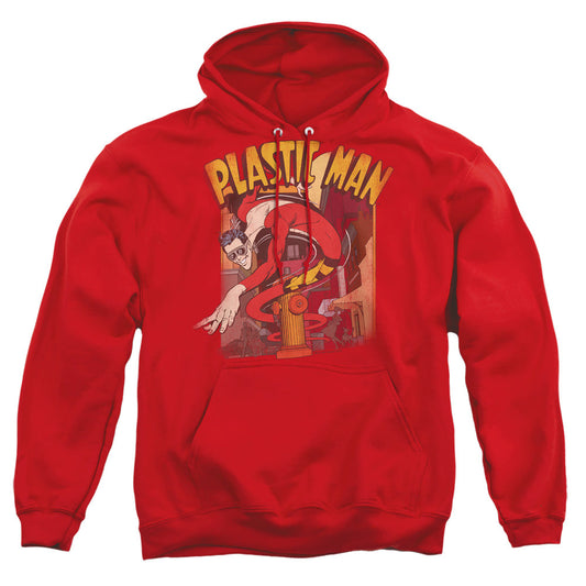 Dc Plastic Man Street Mens Hoodie Red