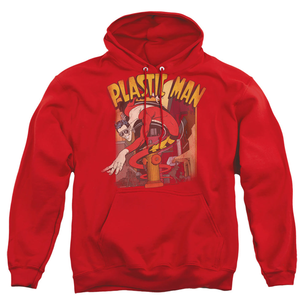 Dc Plastic Man Street Mens Hoodie Red