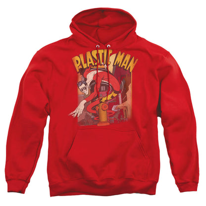 Dc Plastic Man Street Mens Hoodie Red