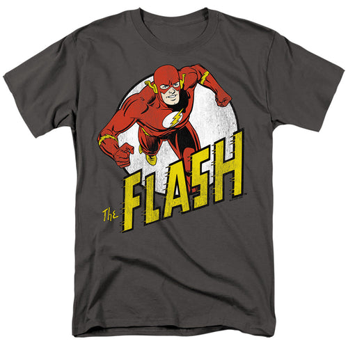 Dc Flash Run Flash Run Mens T Shirt Charcoal