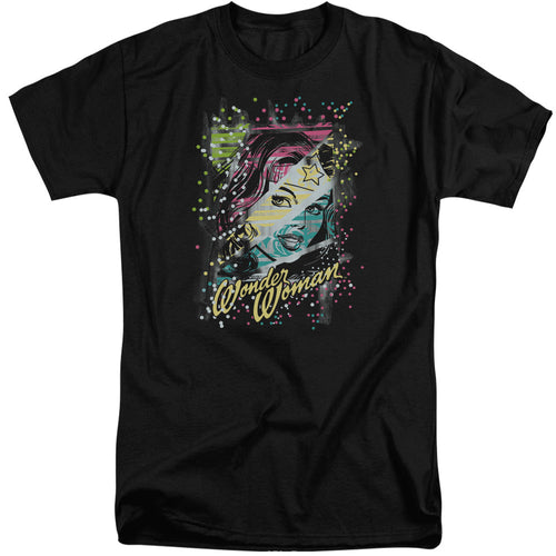 DC Comics Color Block Mens Tall T Shirt Adult Tall Black