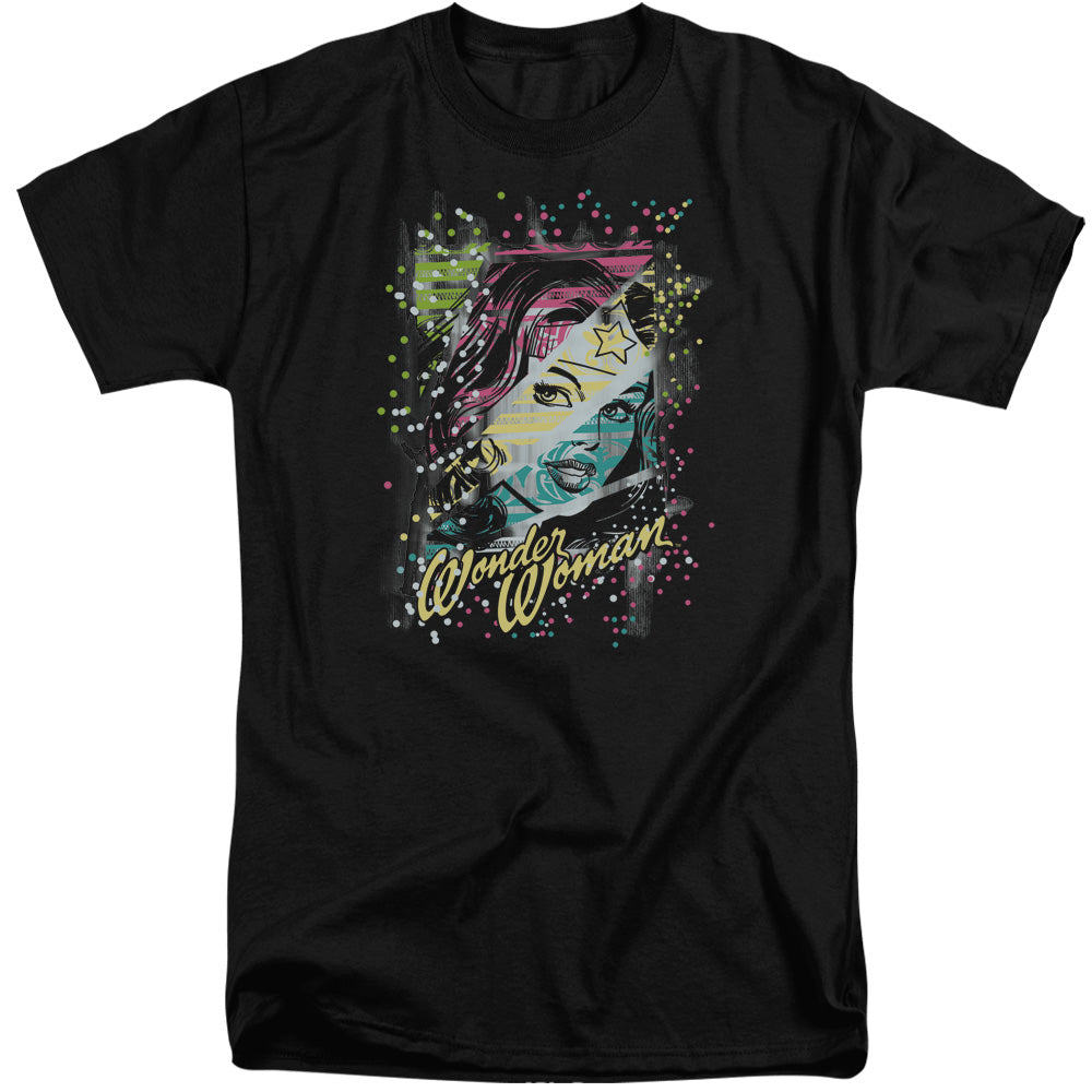 DC Comics Color Block Mens Tall T Shirt Adult Tall Black