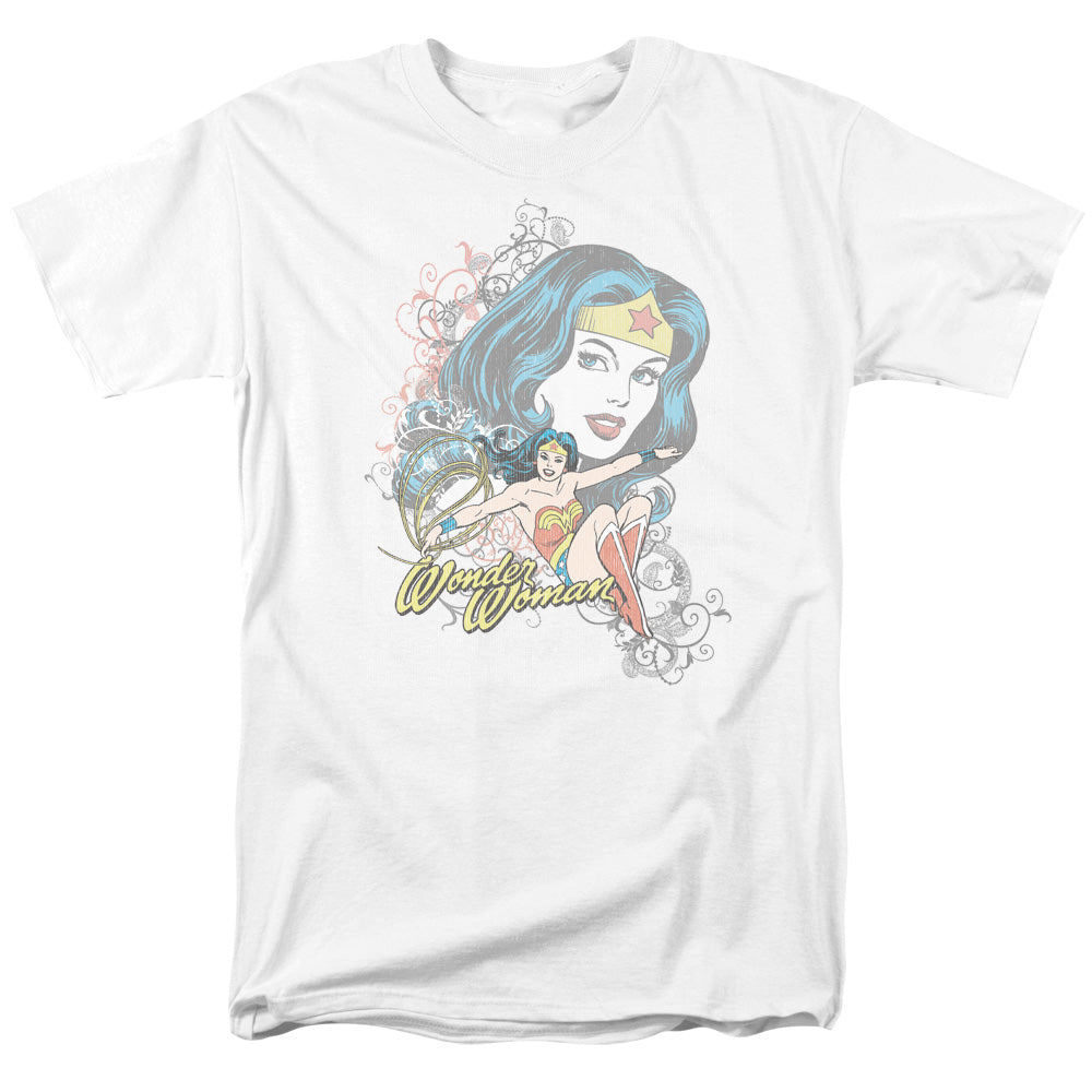 DC Comics Wonder Scroll Mens T Shirt White