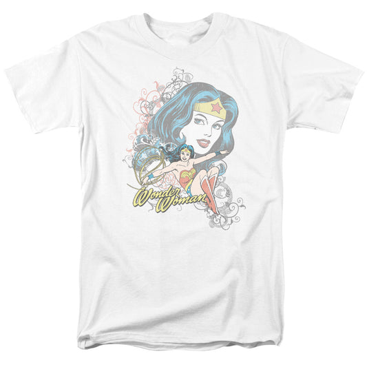 Dc Wonder Scroll Mens T Shirt White