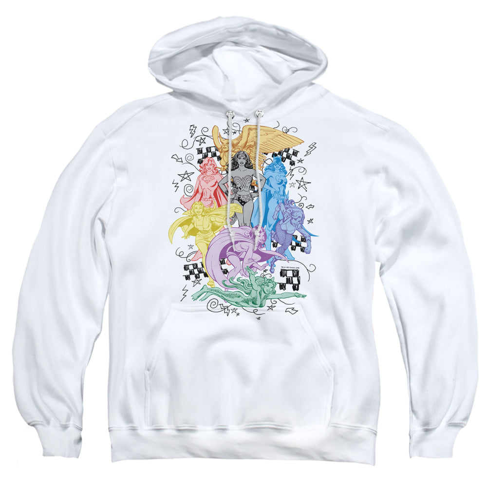 Dc Super Mens Hoodie White