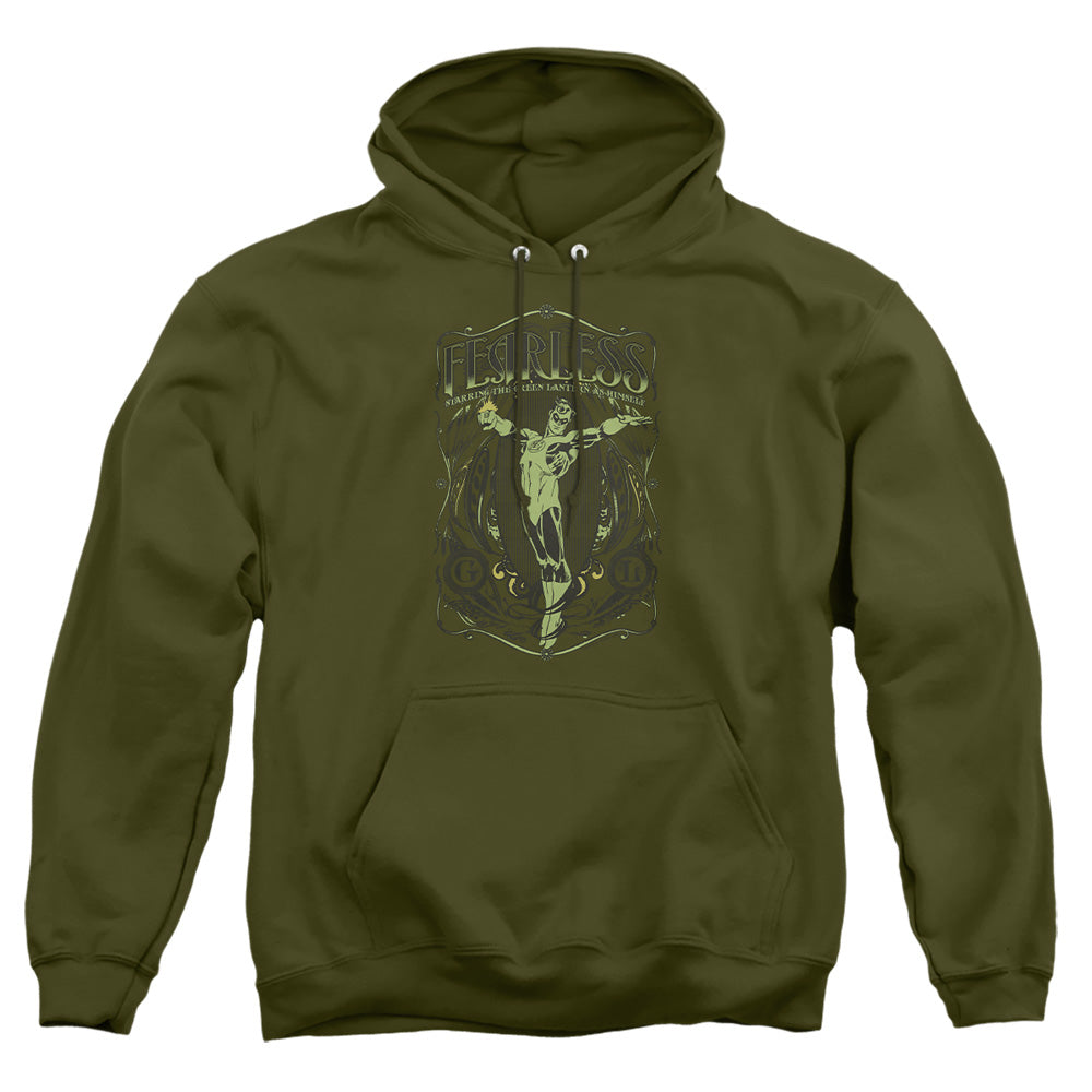 Dc Fearless Mens Hoodie Military Green