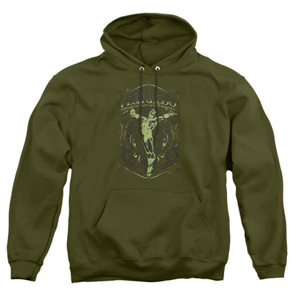Dc Fearless Mens Hoodie Military Green