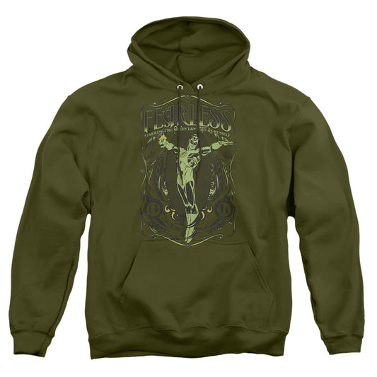 Dc Fearless Mens Hoodie Military Green