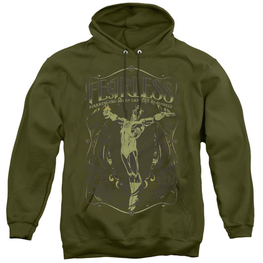 DC Comics Fearless Mens Hoodie Military Green