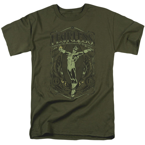 DC Comics Fearless Mens T Shirt Military Green