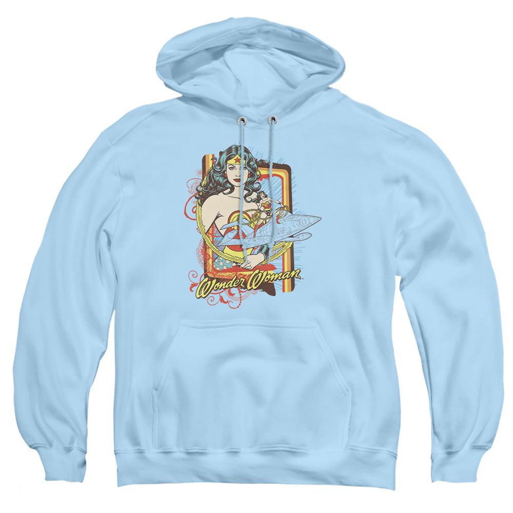 Dc Invisible Jet Mens Hoodie Light Blue