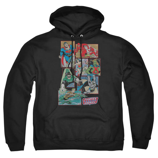Dc Justice League Boxes Mens Hoodie Black