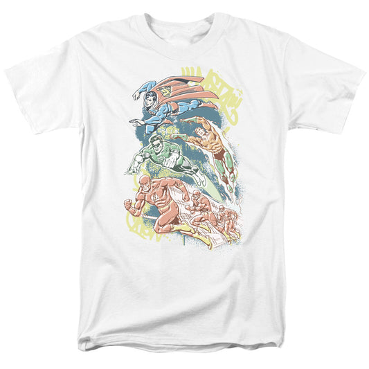 Dc Halftone League Mens T Shirt White