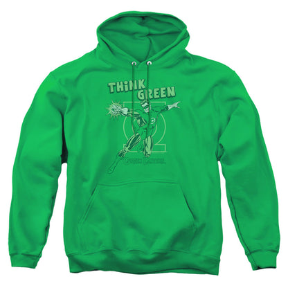 Dc Think Green Mens Hoodie Kelly Green