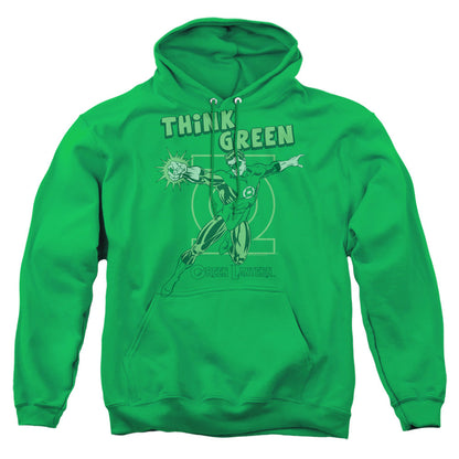 Dc Think Green Mens Hoodie Kelly Green