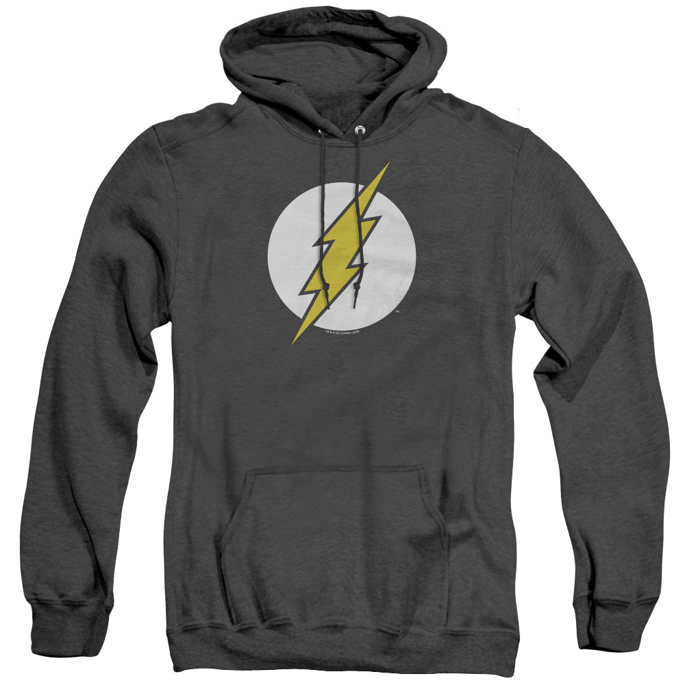Dc Flash Flash Logo Heather Mens Hoodie Black