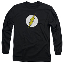 Load image into Gallery viewer, Dc Flash Flash Logo Mens Long Sleeve Shirt Black Officially Licensed
