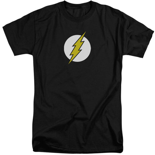 DC Comics Flash Flash Logo Mens Tall T Shirt Adult Tall Black