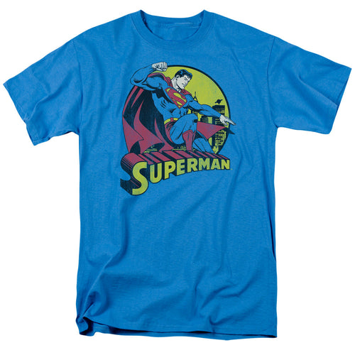 Dc Superman Mens T Shirt Turquoise