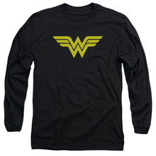 Load image into Gallery viewer, Dc Wonder Woman Logo Mens Long Sleeve Shirt Black Officially Licensed
