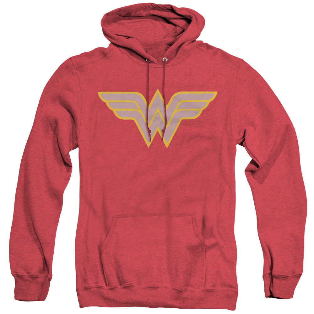 Dc Ww Logo Heather Mens Hoodie Red