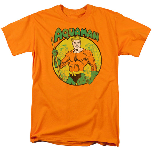 Dc Aquaman Mens T Shirt Orange