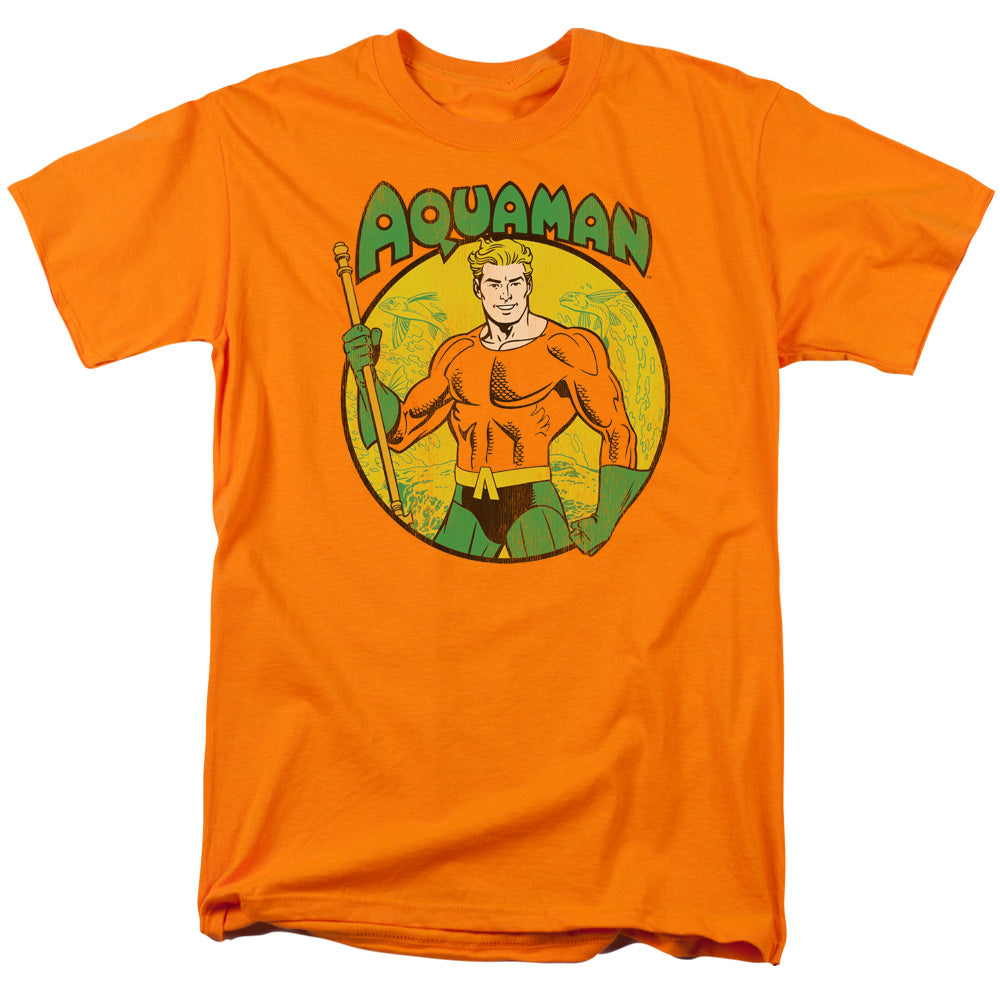 Dc Aquaman Mens T Shirt Orange