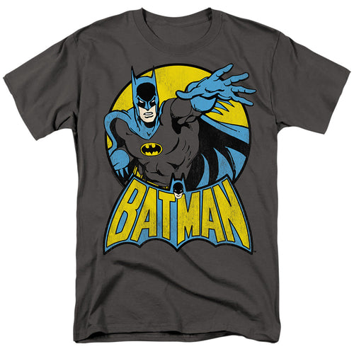 Dc Batman Mens T Shirt Silver