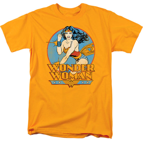 Dc Wonder Woman Mens T Shirt Gold